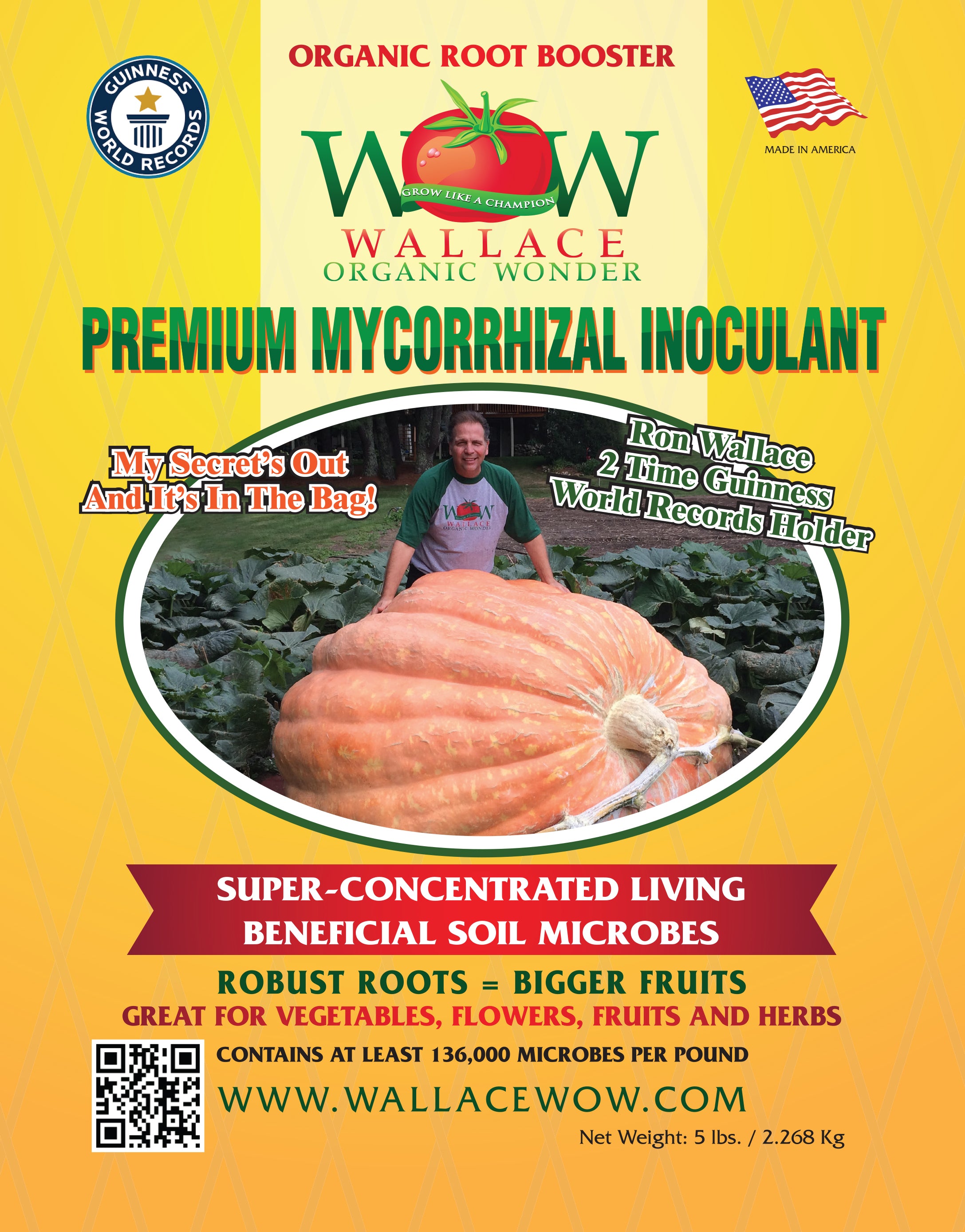 Premium Mycorrhizal Fungi 1 Pound Wallace Organic Wonder