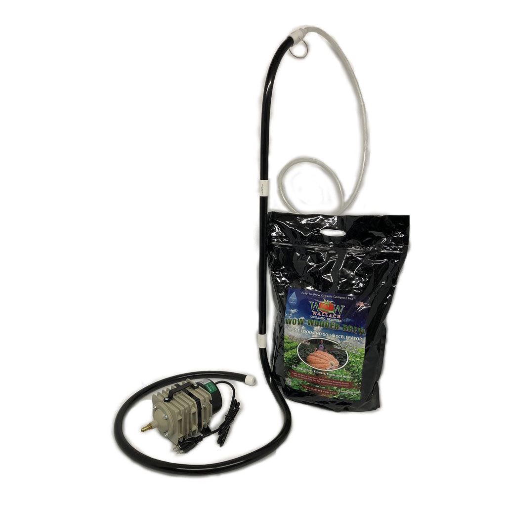WOW Wonder Brew Compost Tea Complete Brewing Kit in 5-10 and 25-50 Gallon Size