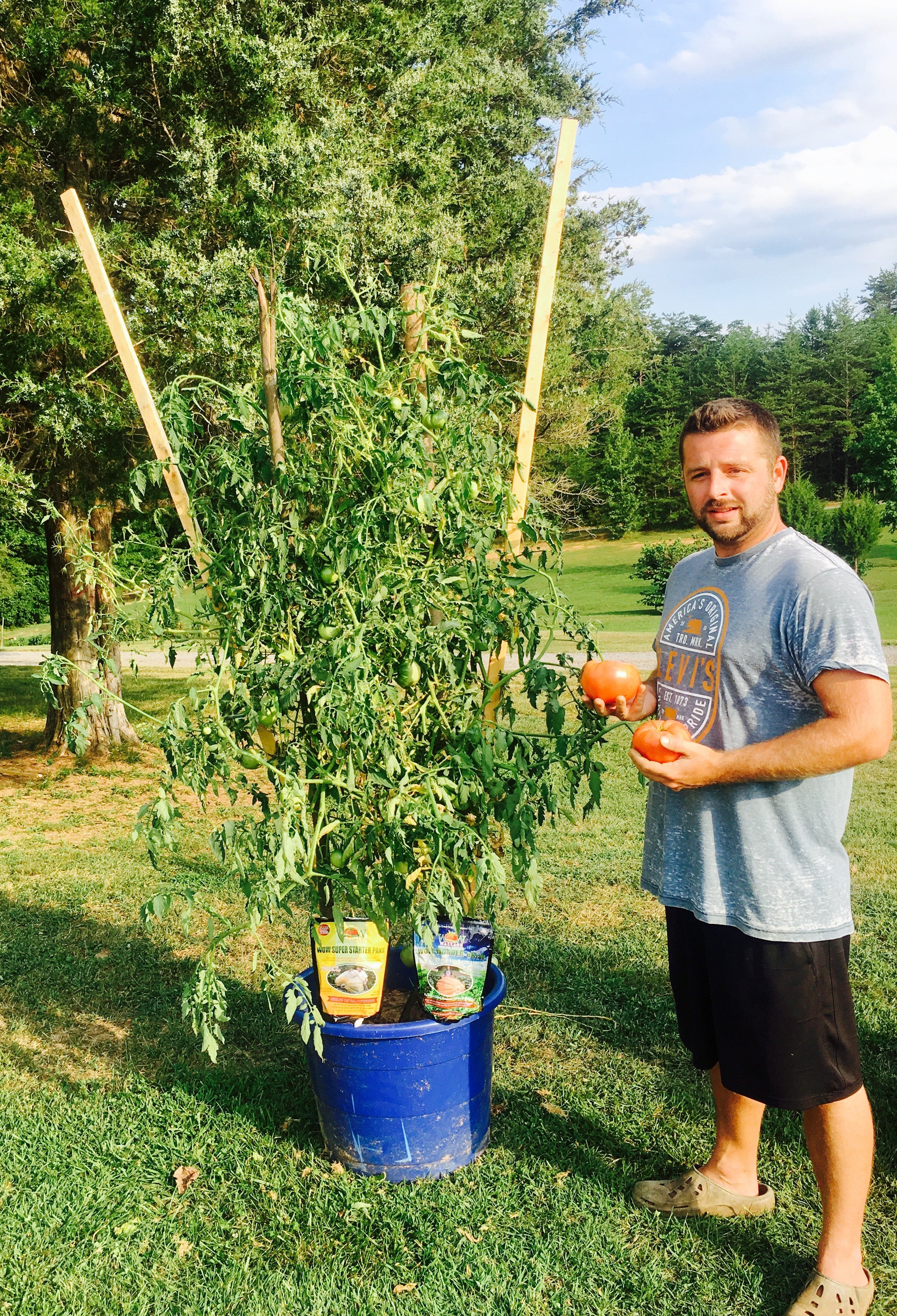 Grower with Wallace Products