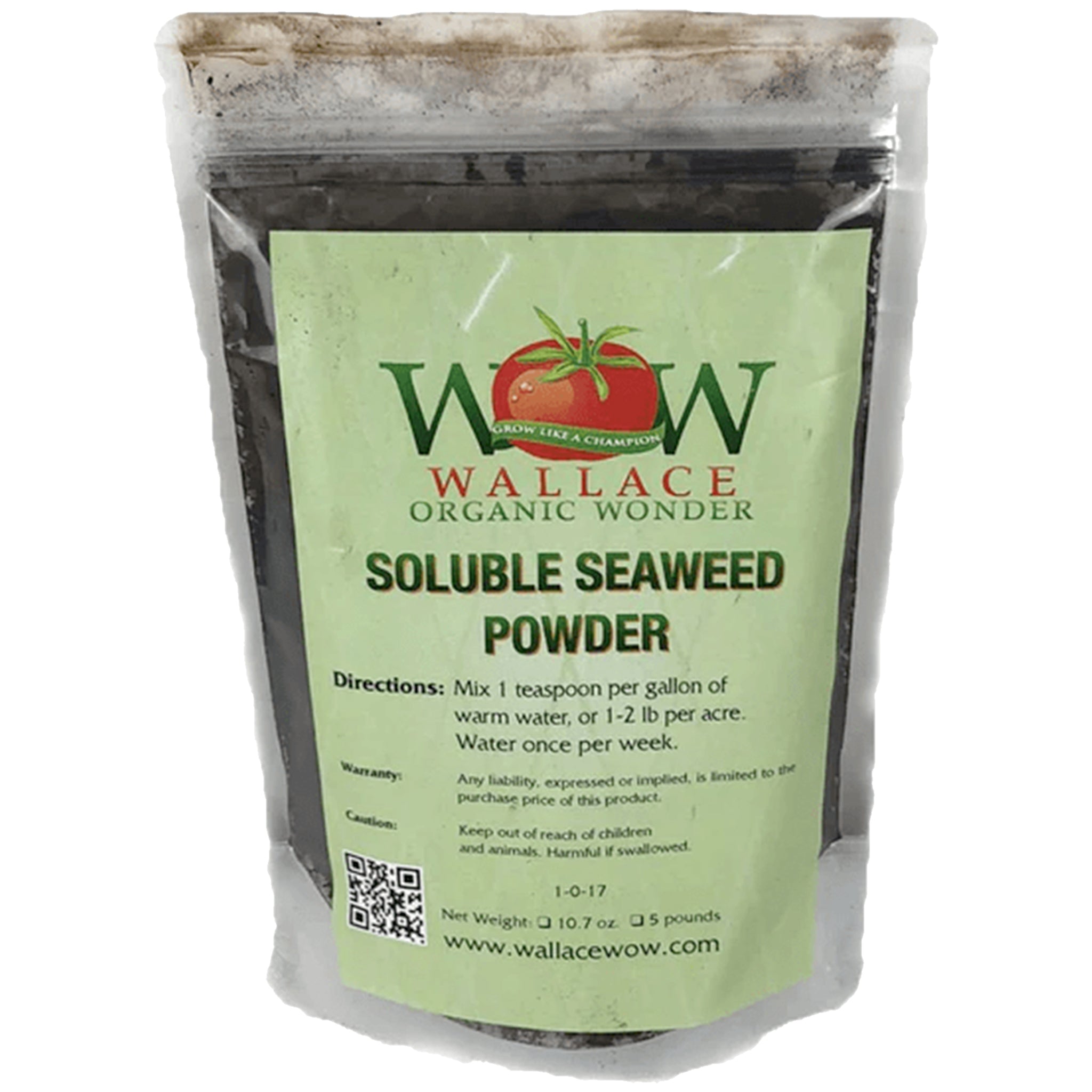 liquid kelp organic seaweed fertilizer 1 gallon of concentrate Organic Fertilizer, Soluble Seaweed Powder Wallace Organic Wonder 20 Pounds