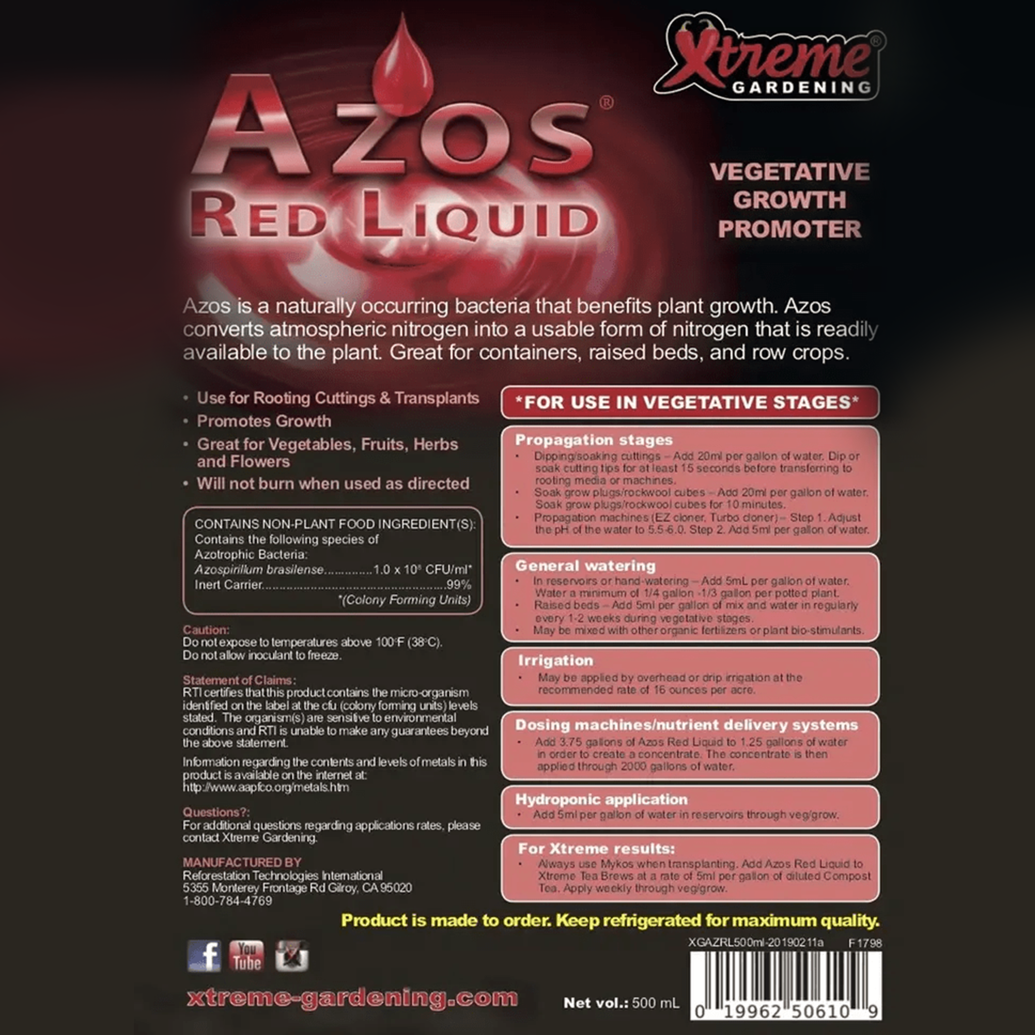 Azos Red Liquid Directions