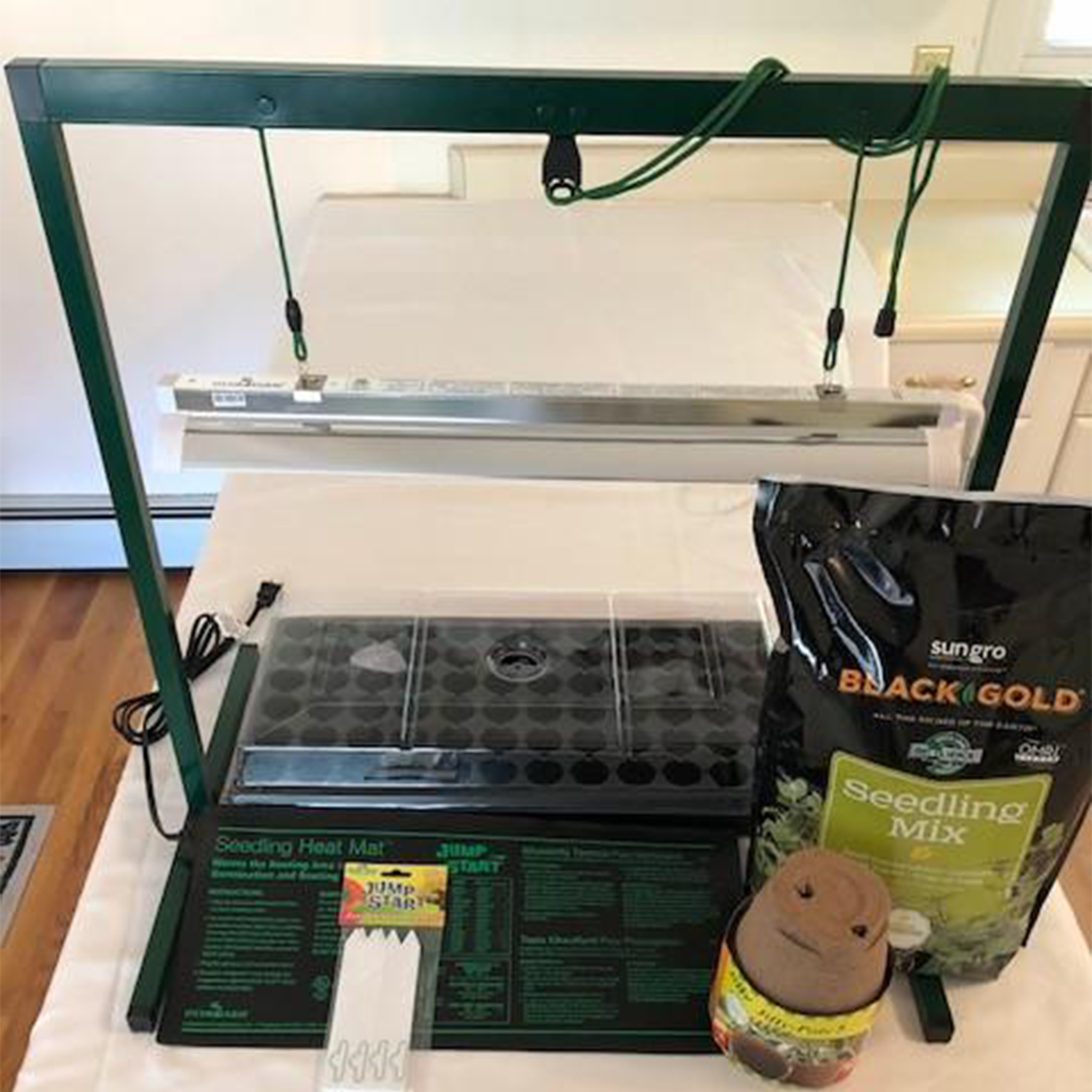 grow tent starter kit Germination Station, and Grow Light Kit Wallace Organic Wonder