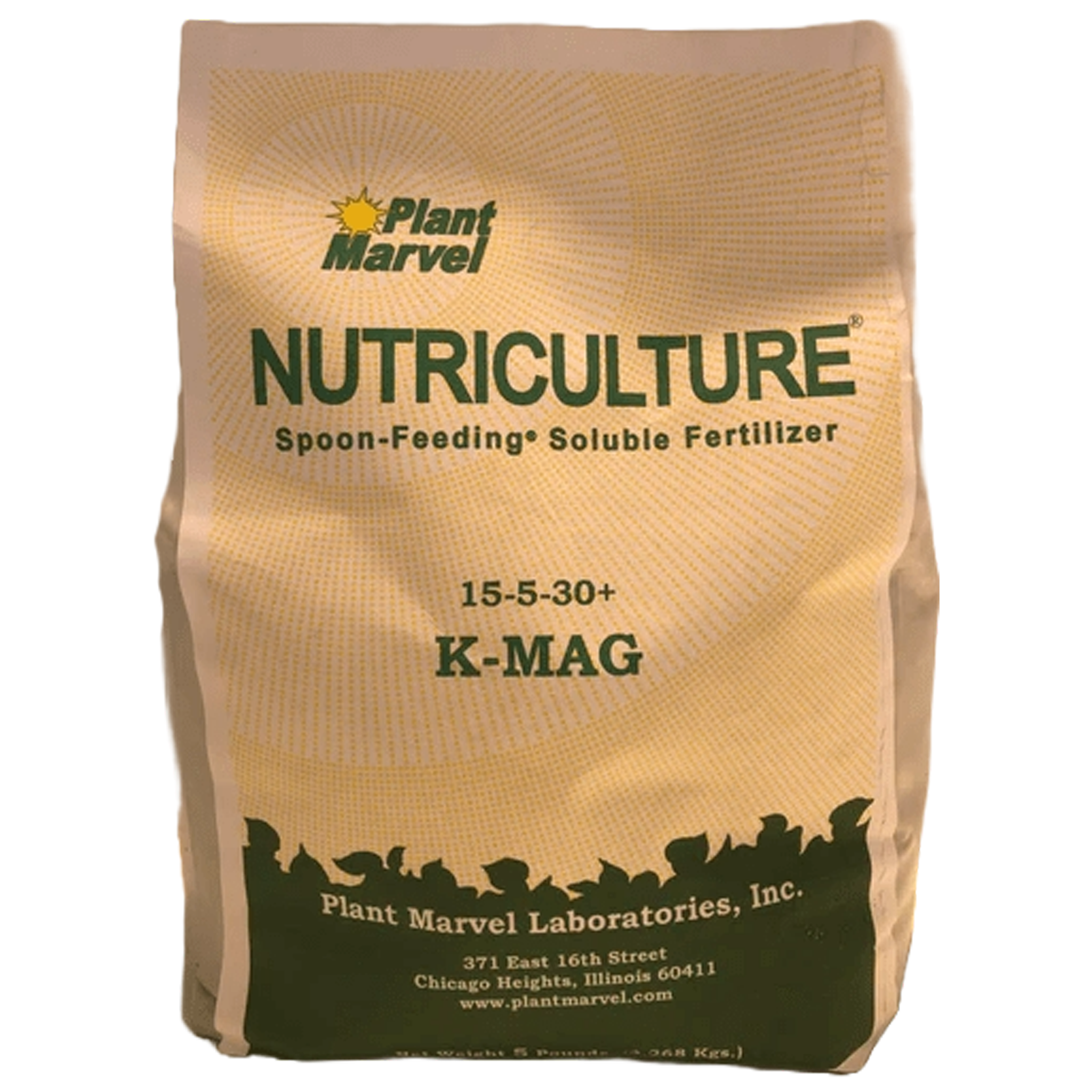 plant marvel nutriculture fertilizer 15-5-30+K K-Mag Plant Marvel 5 pound
