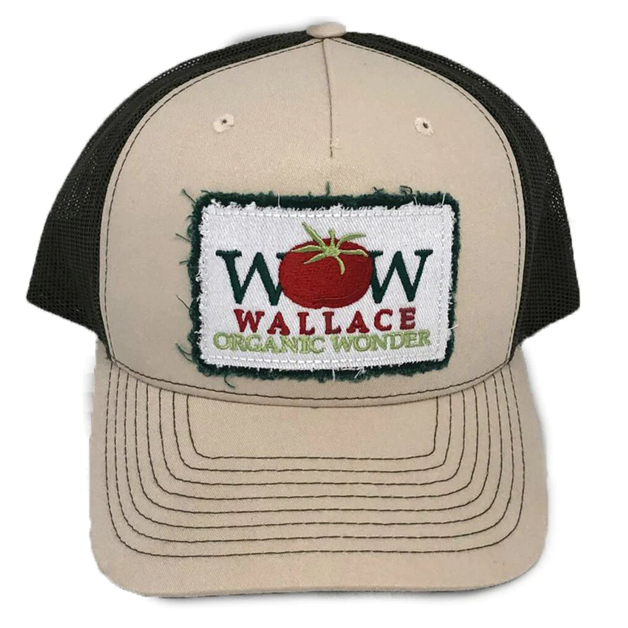 WOW Distressed Patch Trucker Cap