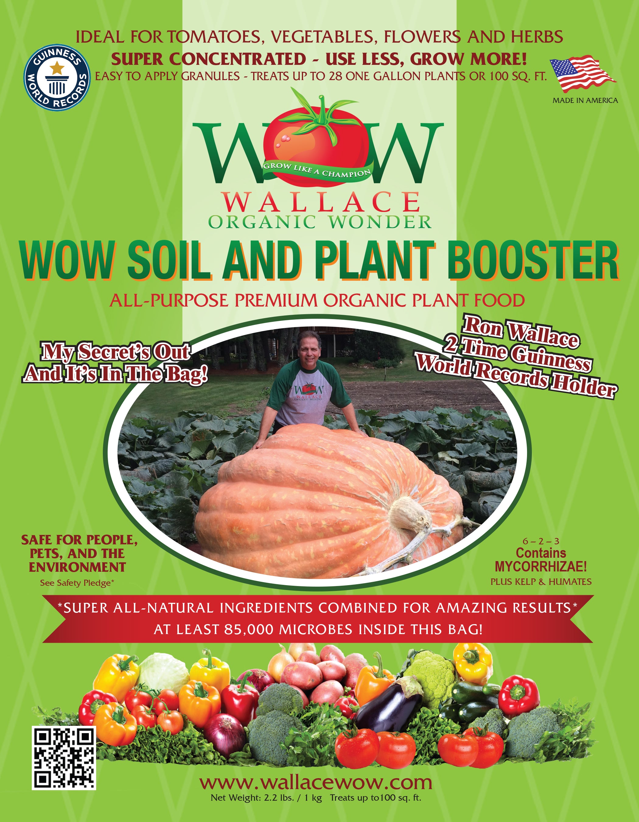 Organic Fertilizer Soil and Plant Booster | Wallace Organic Wonder