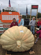 The Wallace's with the North American Record 2261.5 Giant Pumpkin Seed