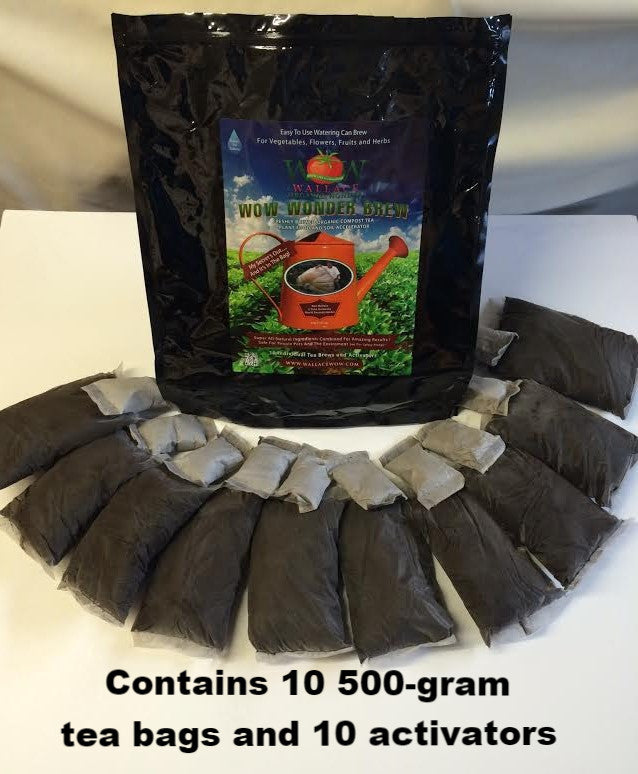 Premium Magic Brew Worm Tea Bags Natural & Organic 4 Tea Bags