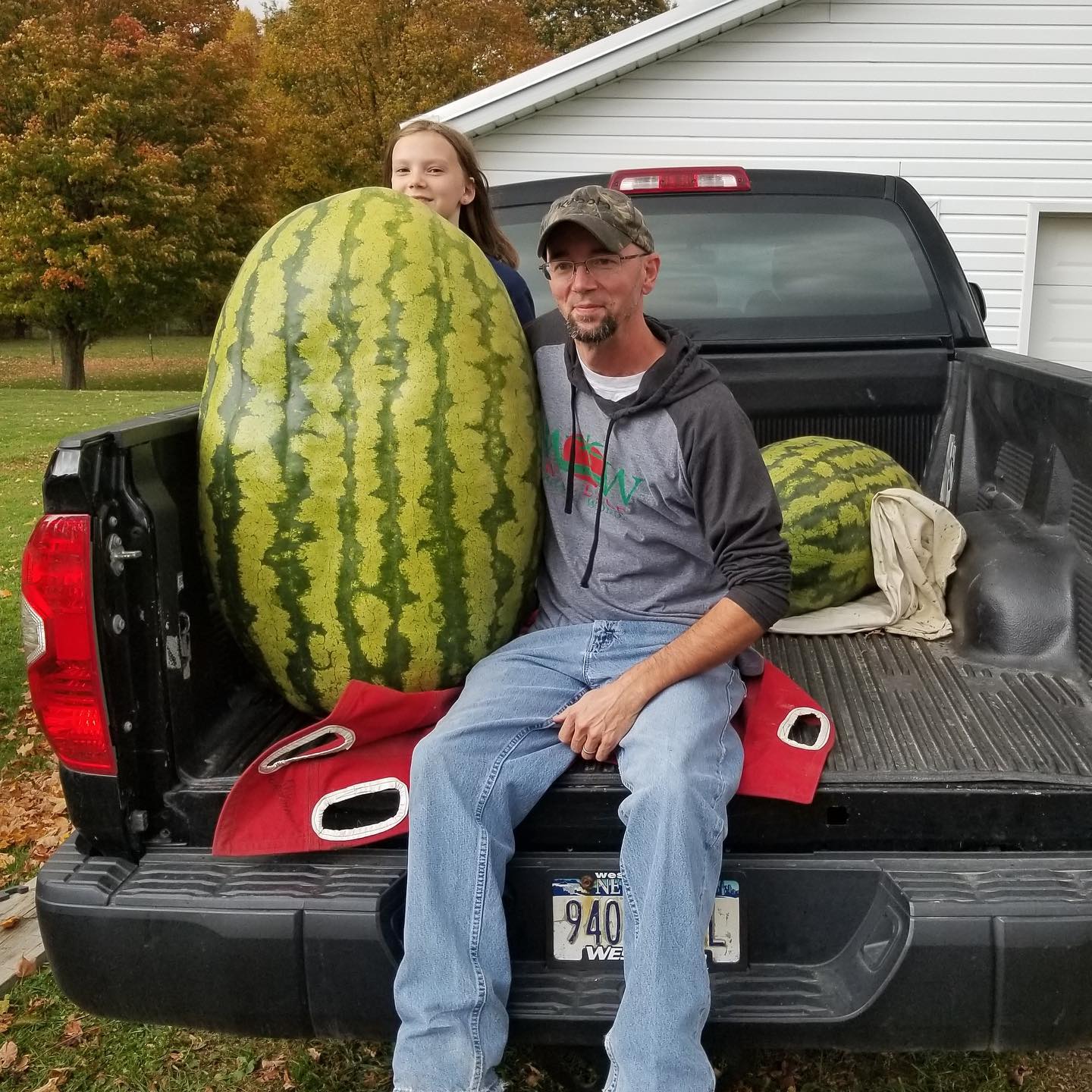 Andy Wolf with Giant Watermelon 